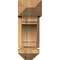 Ekena Millwork Merced Arts and Crafts Rough Sawn Bracket w/ Offset Brace, Western Red Cedar, 6"W x 16"D x 16"H BKT0604X16X16MRC03RWR - alternate 3